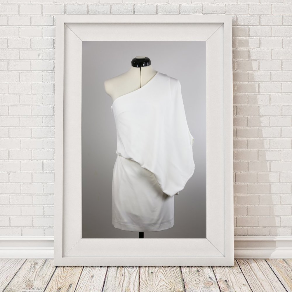 OFF WHITE OFF THE SHOULDER DRESS